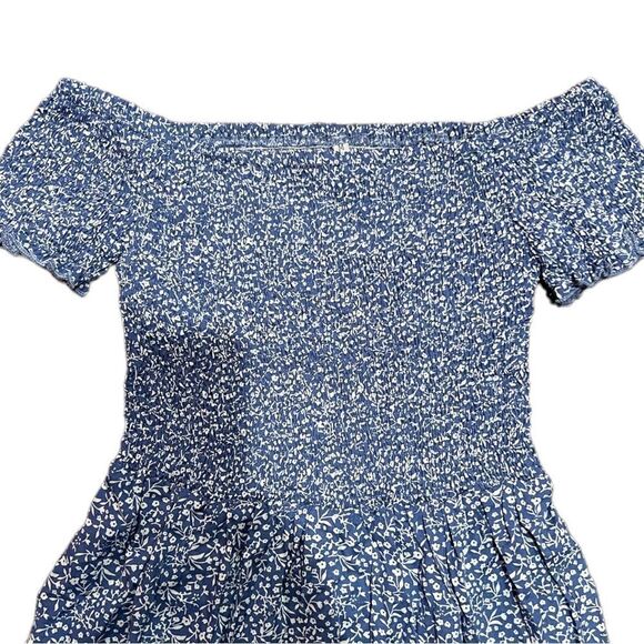 Floerns Women's Boho Floral Print Off Shoulder Split Long A Line Dress - Picture 10 of 17